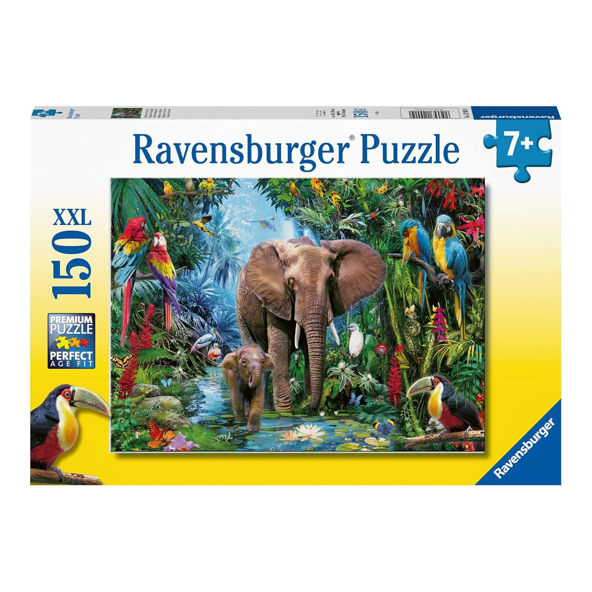 Elefántok az Oázisban Ravensburger 150 darabos kirakó puzzle (RA-12901) - puzzlegarden