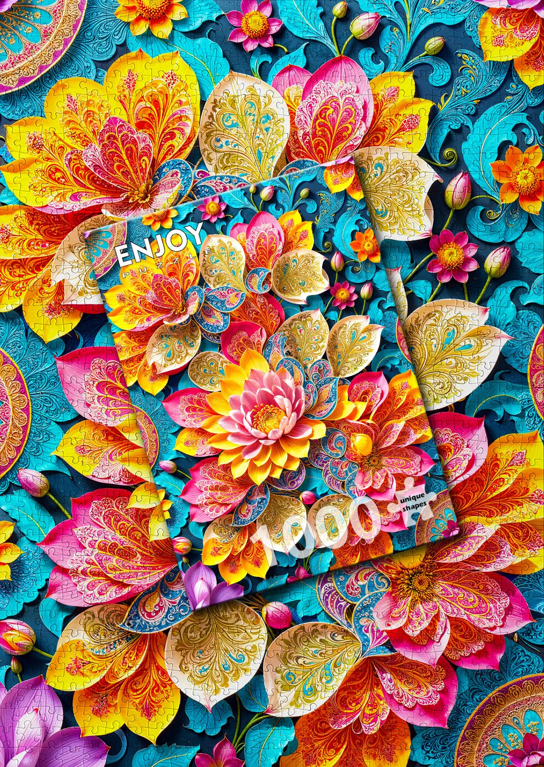 Elegáns tavirózsák Enjoy 1000 darabos kirakó puzzle (EN - 2260) - puzzlegarden