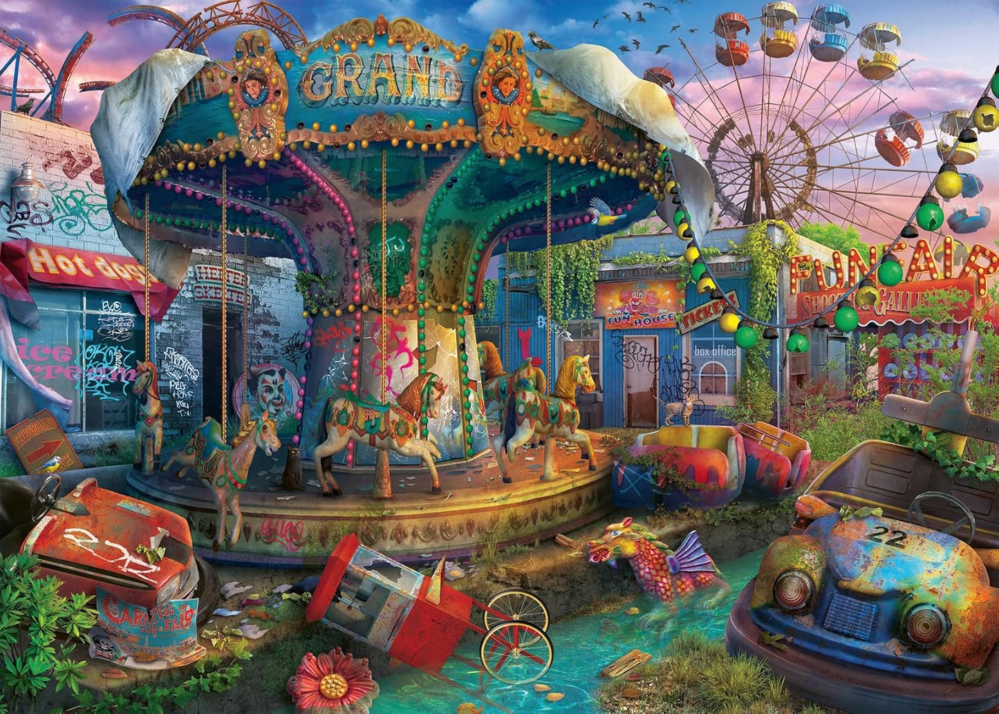 Elhagyatott Helyek - Zord Karnevál Ravensburger 1000 darabos kirakó puzzle (RA - 12000487) - puzzlegarden