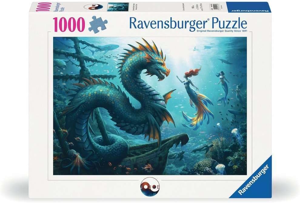 Elvarázsolt mélységek: Sárkány, sellő és teknősök Ravensburger 1000 darabos kirakó puzzle (RA - 12001434) - puzzlegarden