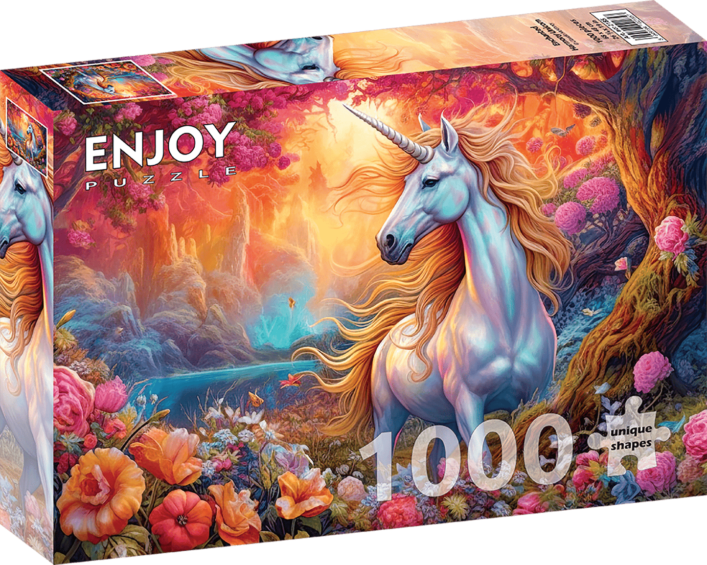 Elvarázsolt Unikornis Enjoy 1000 darabos kirakó puzzle (EN - 2185) - puzzlegarden