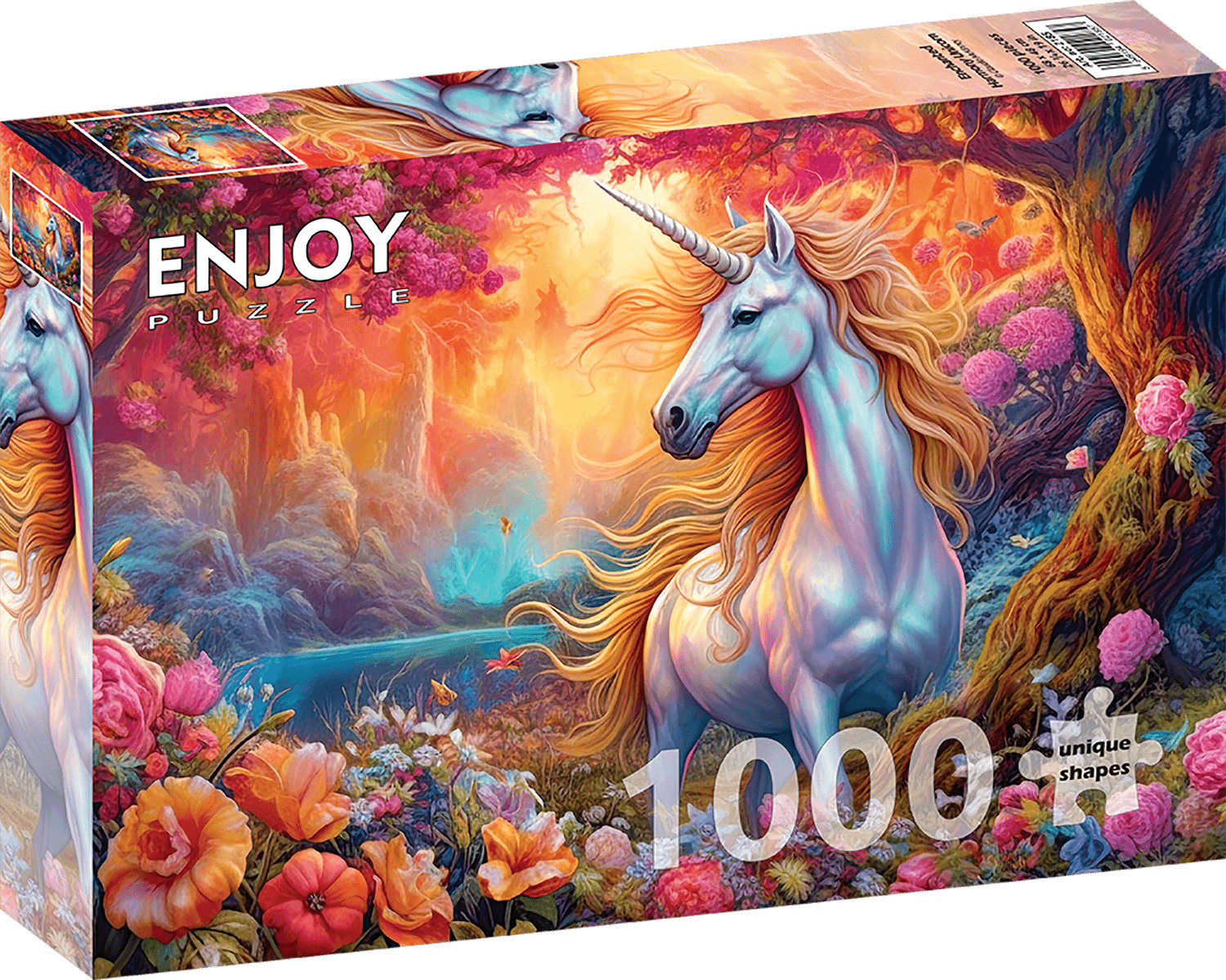 Elvarázsolt Unikornis Enjoy 1000 darabos kirakó puzzle (EN - 2185) - puzzlegarden