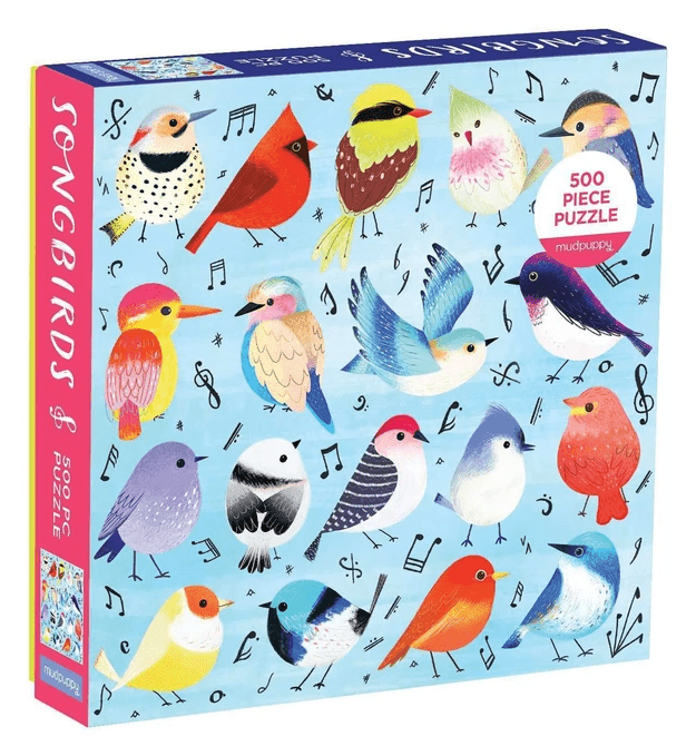 Énekesmadarak Mudpuppy 500 darabos kirakó puzzle (GA - M030621A - SB) - puzzlegarden