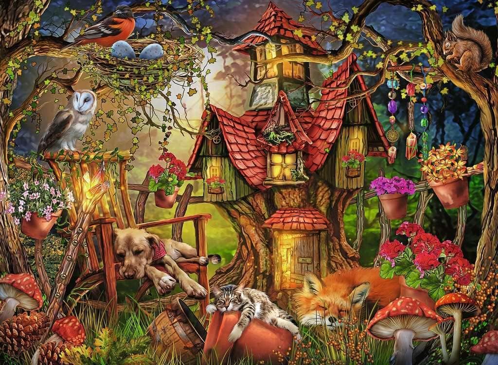 Erdei Házikó Ravensburger 200 darabos kirakó puzzle (RA - 12951) - puzzlegarden