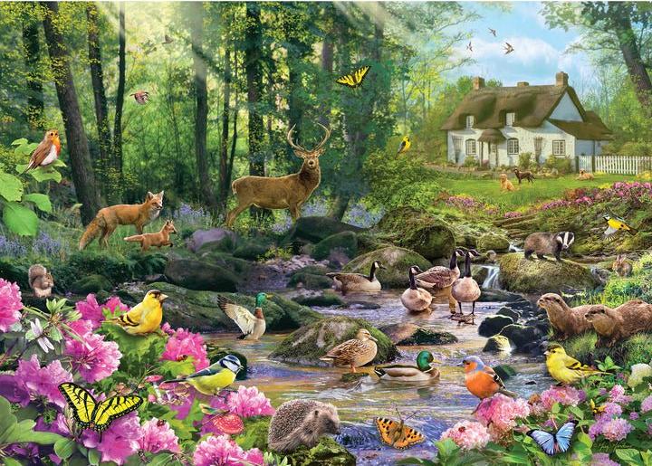 Erdei Patak Gibsons 1000 darabos kirakó puzzle (G - G6370) - puzzlegarden