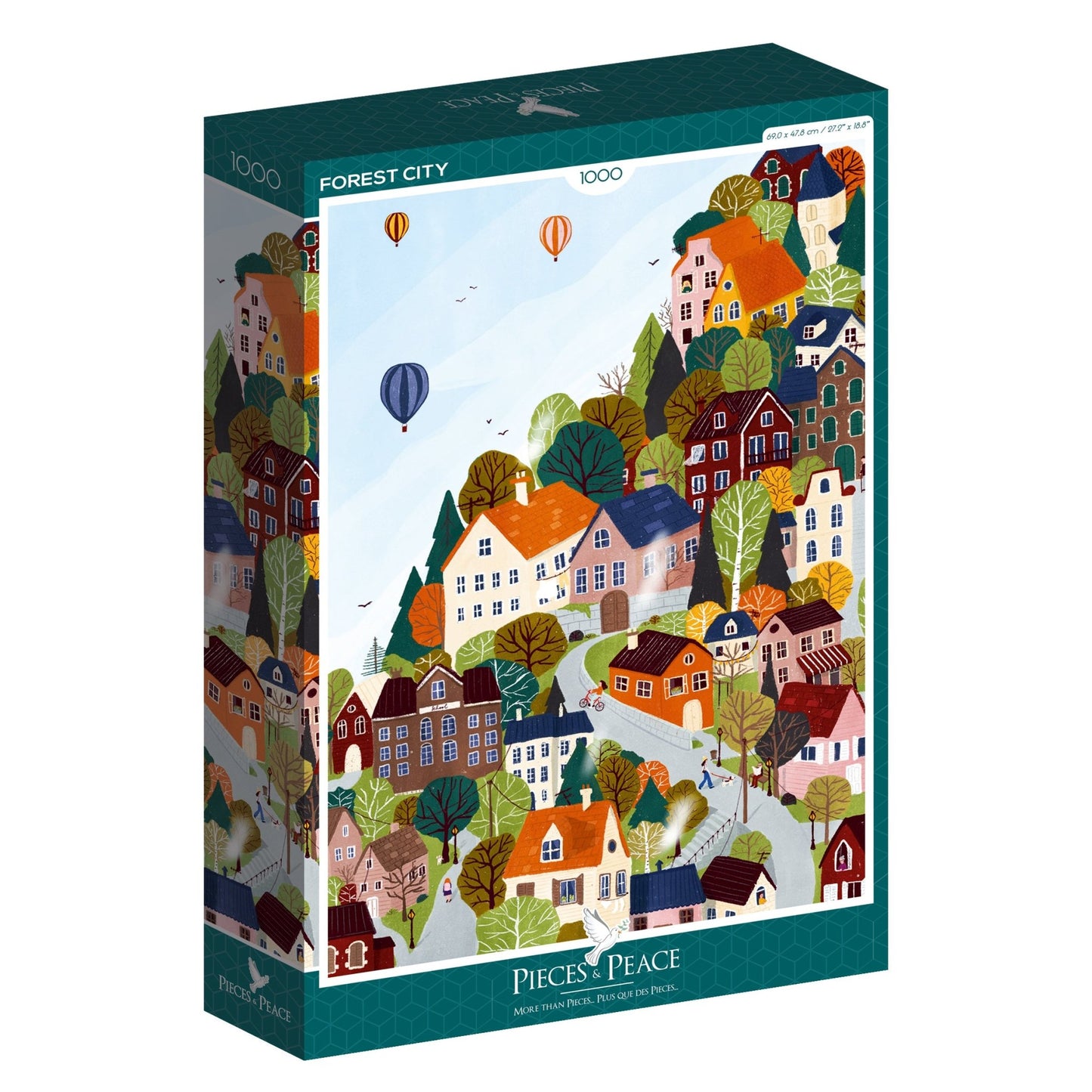 Erdei város Pieces & Peace 1000 darabos kirakó puzzle (PaP-00012) - puzzlegarden