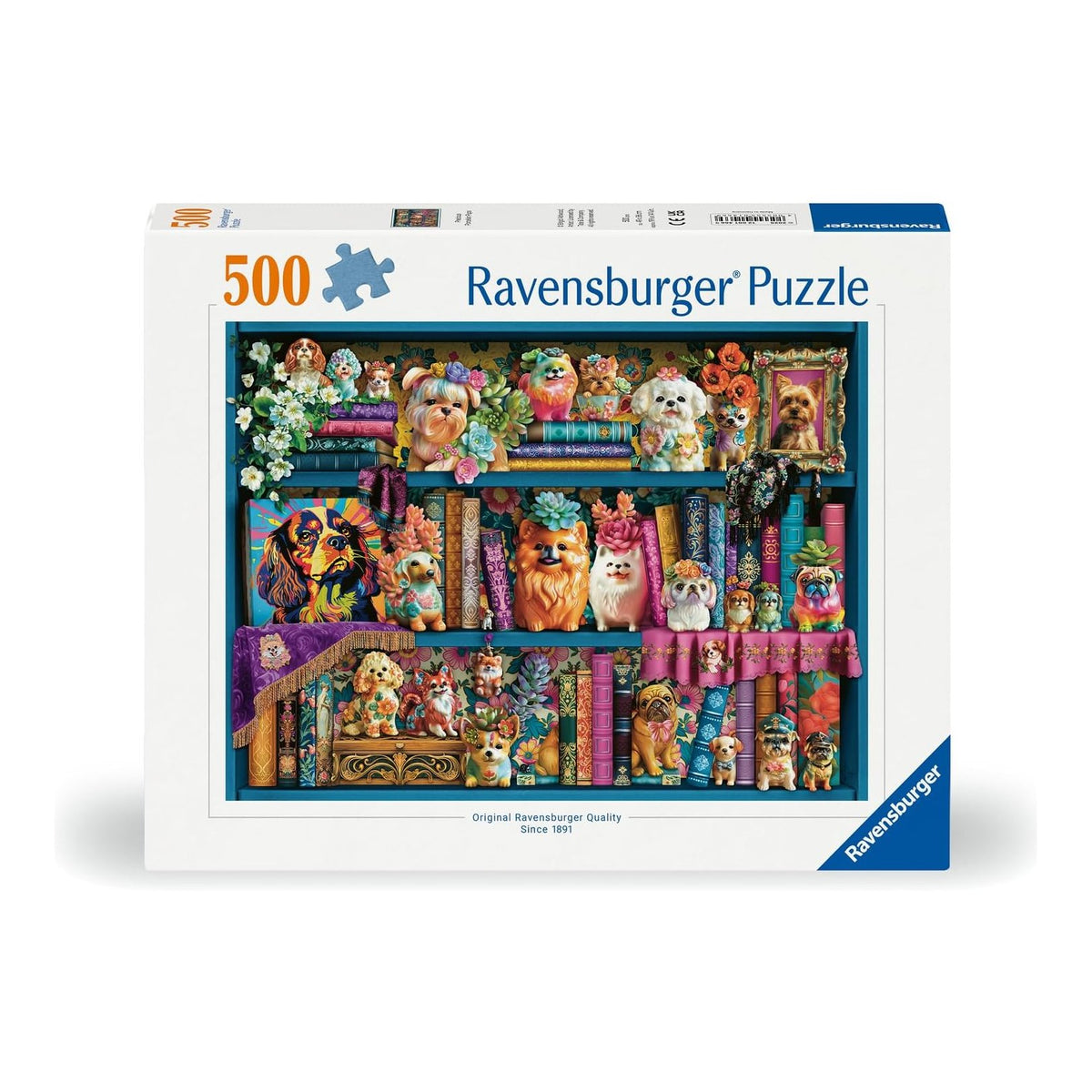 Értékes porcelánkutyusok Ravensburger 500 darabos kirakó puzzle (RA - 12001466) - puzzlegarden