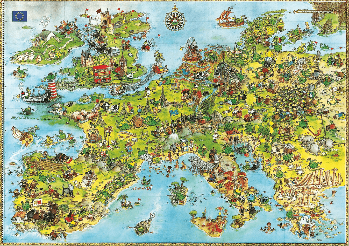 Európa egyesült sárkányai HEYE 4000 darabos kirakó puzzle (HE - 8854 4001689088545) - puzzlegarden