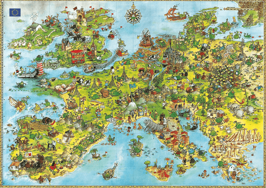 Európa egyesült sárkányai HEYE 4000 darabos kirakó puzzle (HE - 8854) - puzzlegarden
