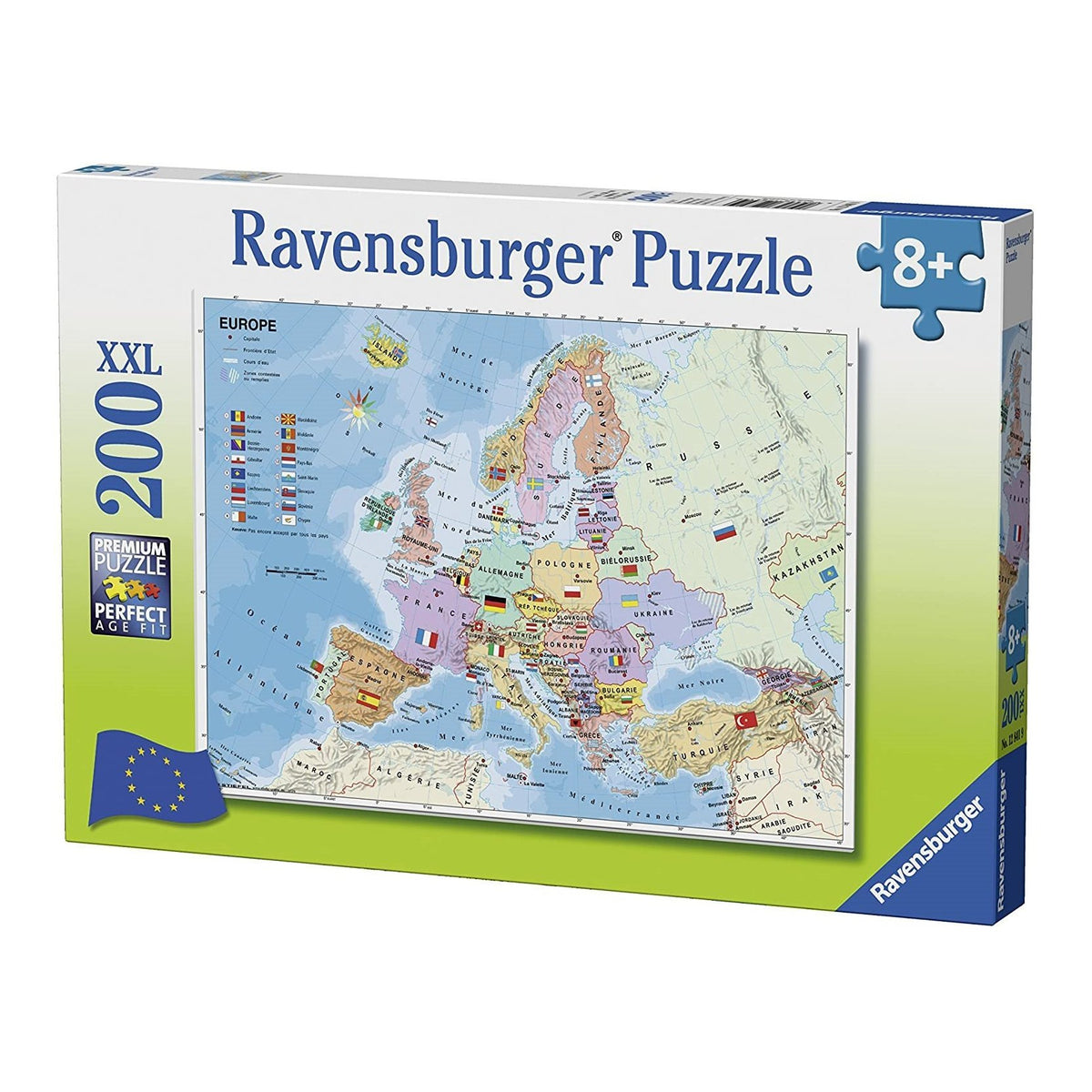 Európa térképe Ravensburger 200 darabos kirakó puzzle (RA - 12841) - puzzlegarden