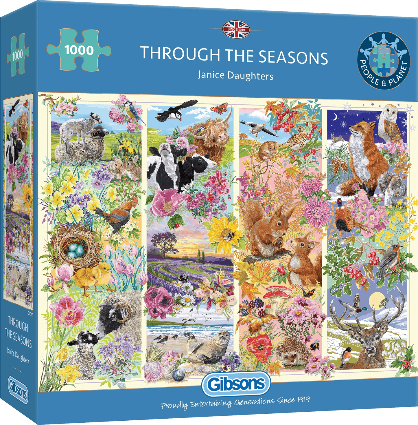 Évszakokban Gibsons 1000 darabos kirakó puzzle (G - G6349) - puzzlegarden