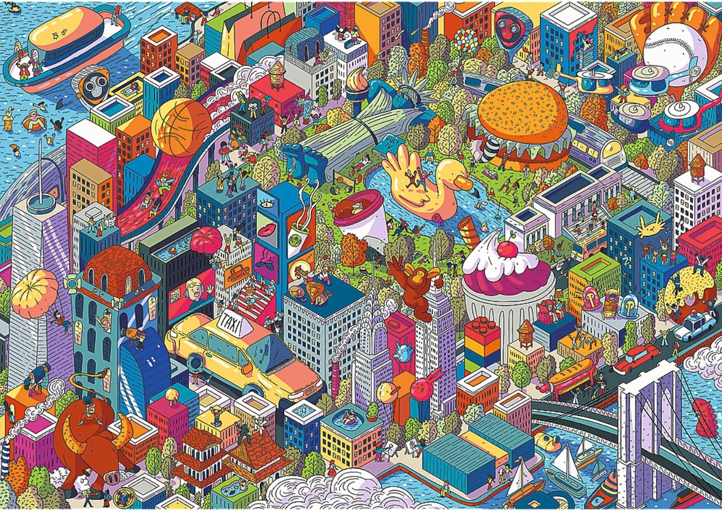 EYE - SPY – KÉPZELETBELI VÁROSOK: New York, USA Trefl Prime 1000 darabos kirakó puzzle (TR-10708) - puzzlegarden