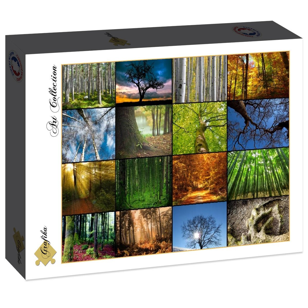 Fák Kollázs Grafika 2000 darabos kirakó puzzle (GR - F - 30066) - puzzlegarden