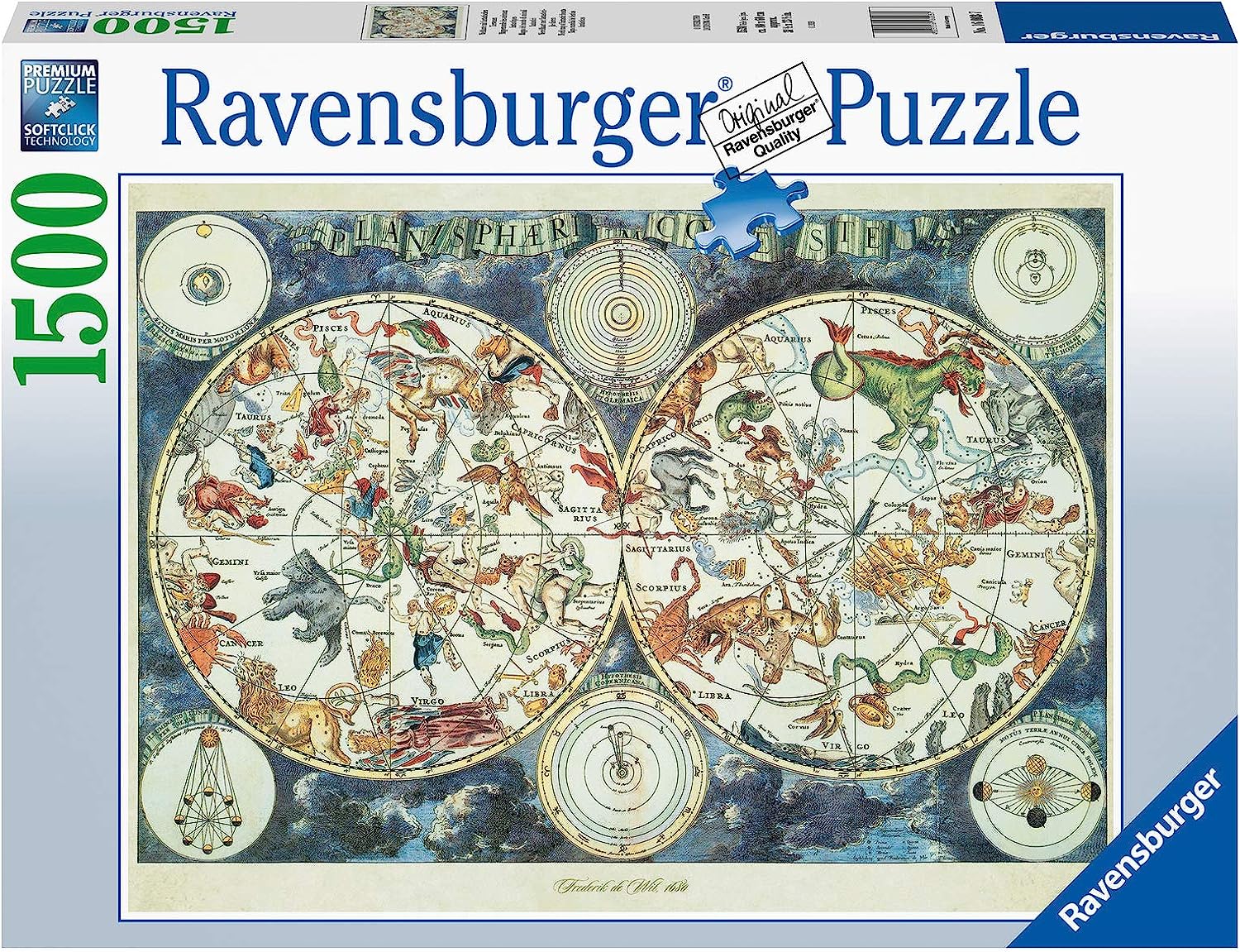 Fantasztikus Állatok Térképe Ravensburger 1500 darabos kirakó puzzle (RA - 16003) - puzzlegarden