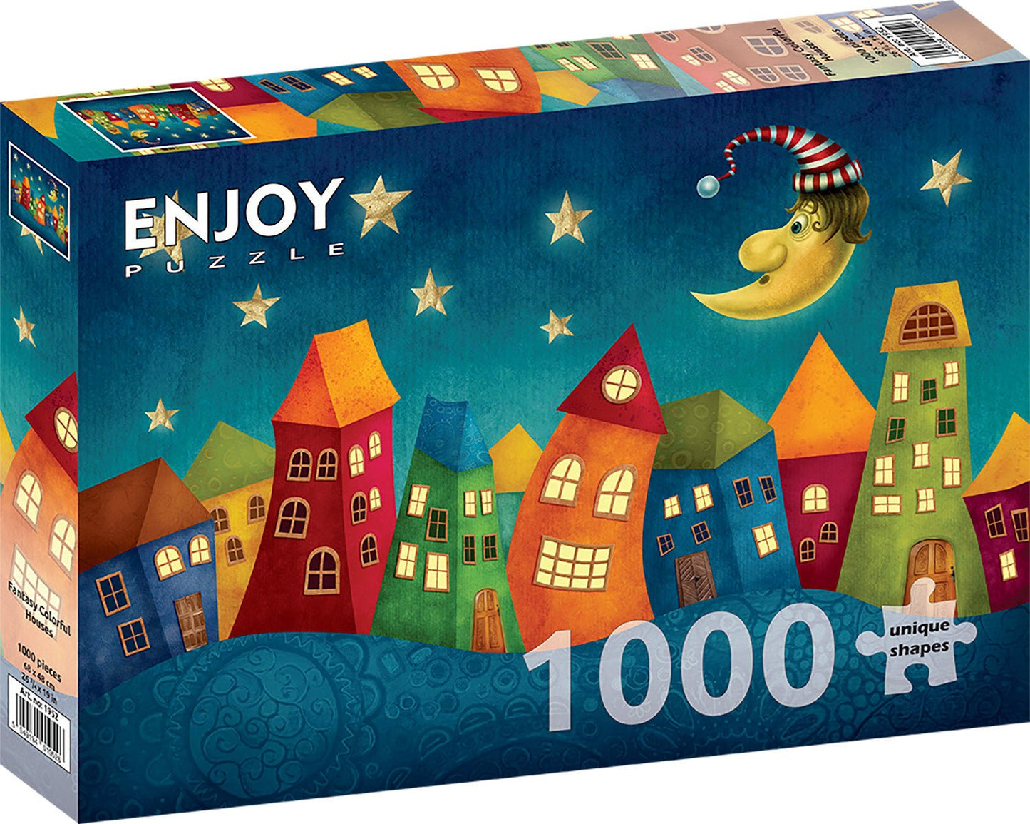 Fantáziavilág színes házai Enjoy 1000 darabos kirakó puzzle (EN - 1952) - puzzlegarden
