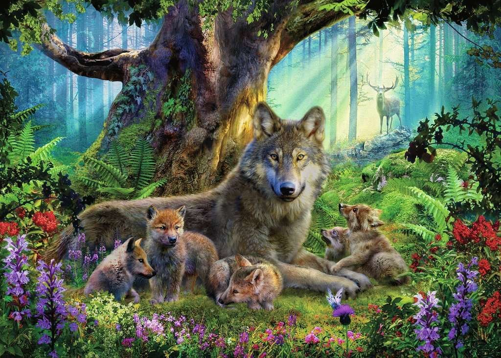 Farkasok az Erdőben Ravensburger 1000 darabos kirakó puzzle (RA - 15987) - puzzlegarden