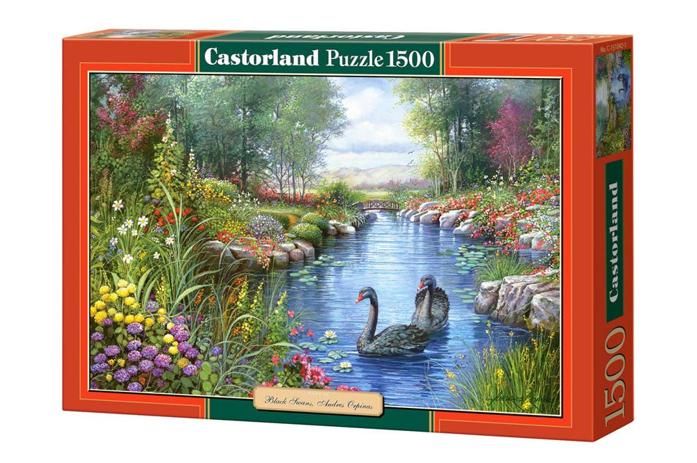 Fekete hattyúk Castorland 1500 darabos kirakó puzzle (C - 151042) - puzzlegarden
