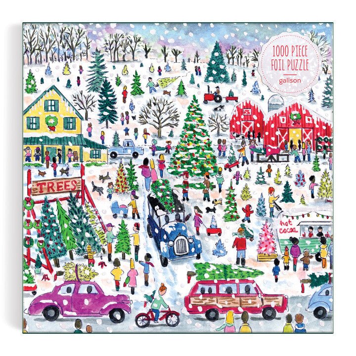 Fenyőfavásár - csillogó fóliás! Galison 1000 darabos kirakó puzzle (GA - 9780735375840) - puzzlegarden