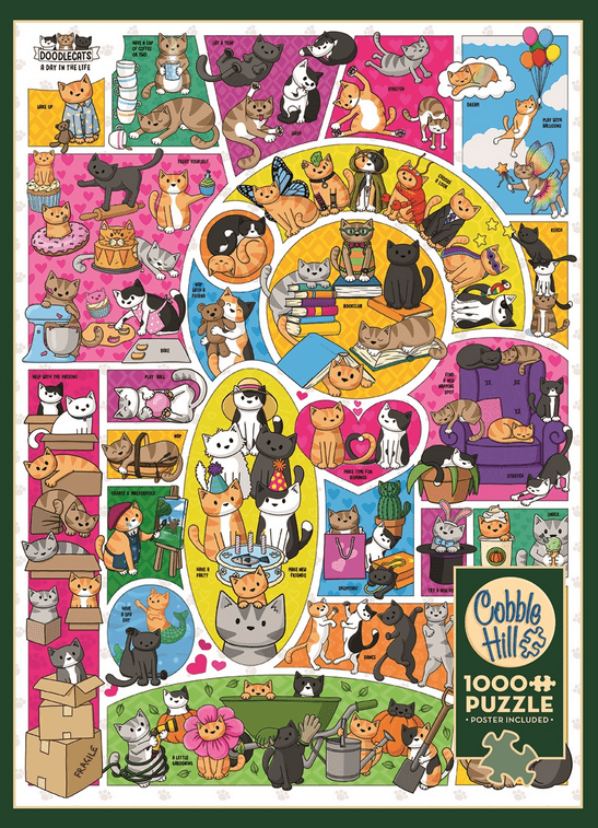 Firka Cicák Cobble Hill 1000 darabos kirakó puzzle (CH - 40126) - puzzlegarden