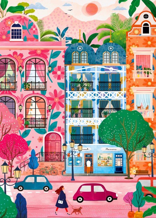 Flower Power Pieces & Peace 1500 darabos kirakó puzzle (PaP - 0156) - puzzlegarden