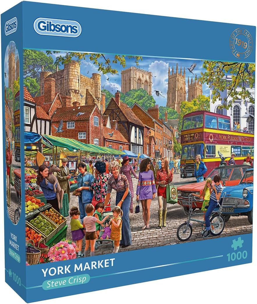 Forgatag York szívében Gibsons 1000 darabos kirakó puzzle (G - G6423) - puzzlegarden
