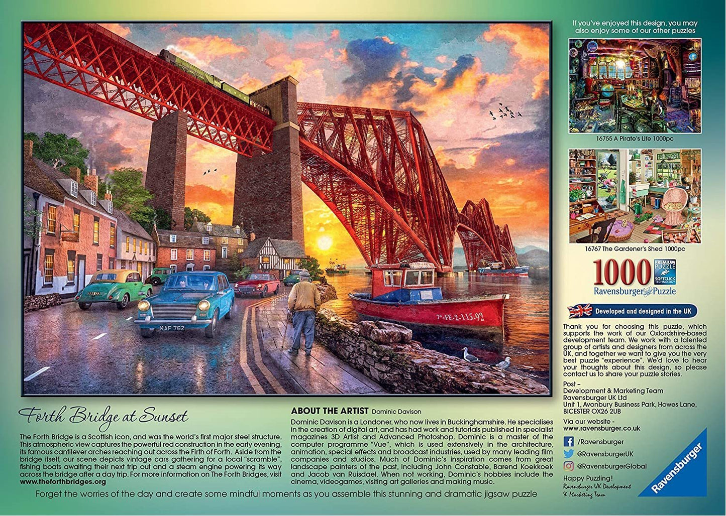 Forth - híd napnyugtakor Ravensburger 1000 darabos kirakó puzzle (RA - 16766) - puzzlegarden