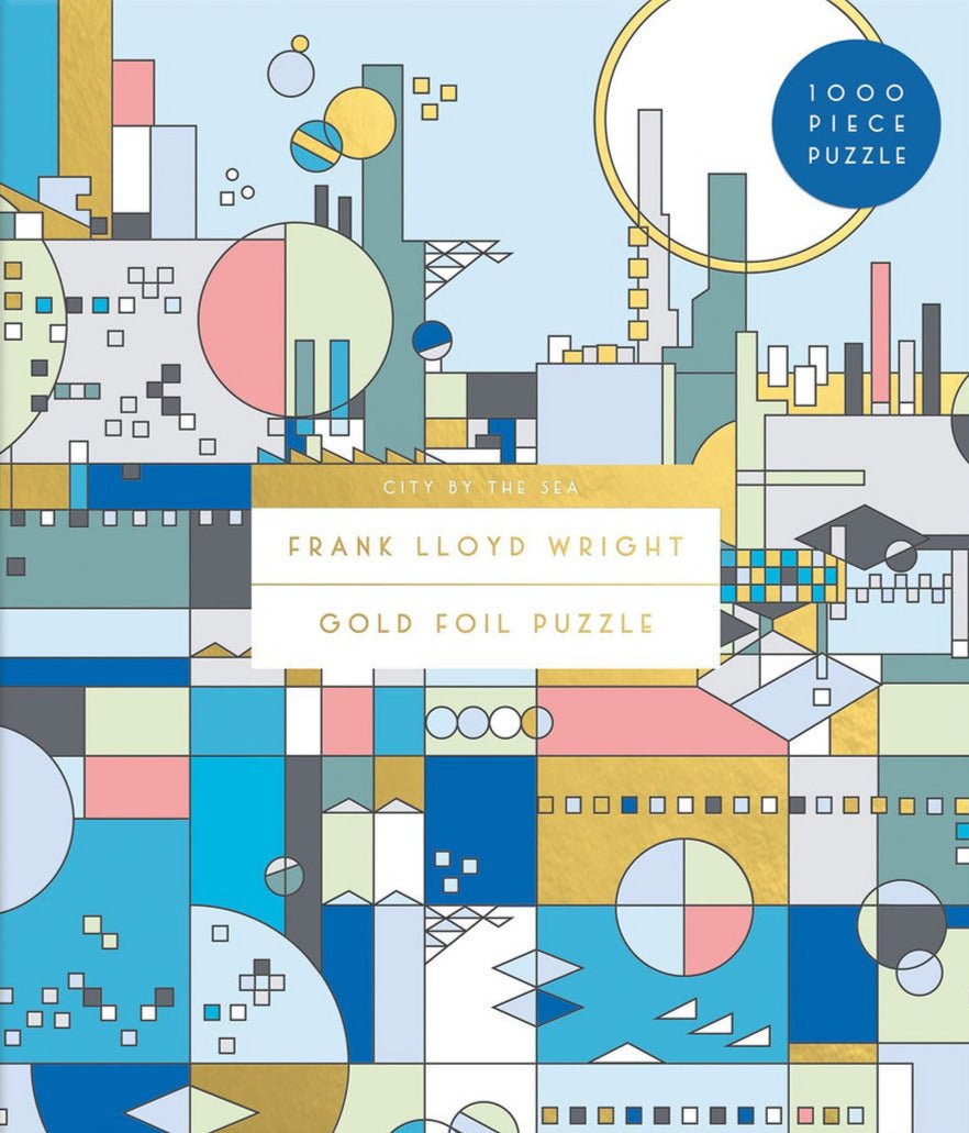 Frank Lloyd Wright - City By The Sea - aranyfóliás Galison 1000 darabos kirakó puzzle (GA - 9780735367500) - puzzlegarden