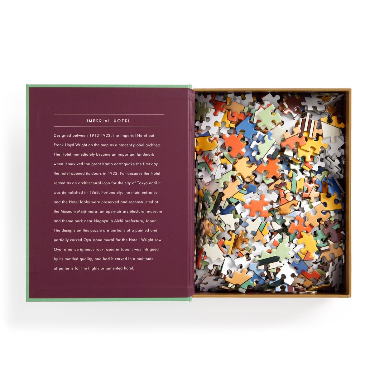 Frank Lloyd Wright - Imperial Hotel - díszdobozban, aranyfóliás Galison 500 darabos kirakó puzzle (GA - 9780735381353) - puzzlegarden