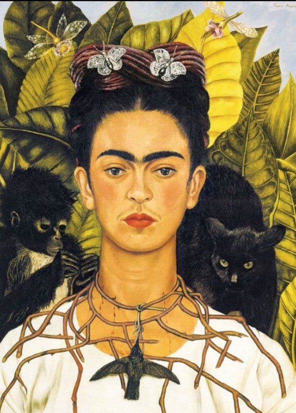 Frida Kahlo - Önarckép tövises nyaklánccal és kolibrivel EuroGraphics 1000 darabos kirakó puzzle (EUR - 6000 - 0802) - puzzlegarden