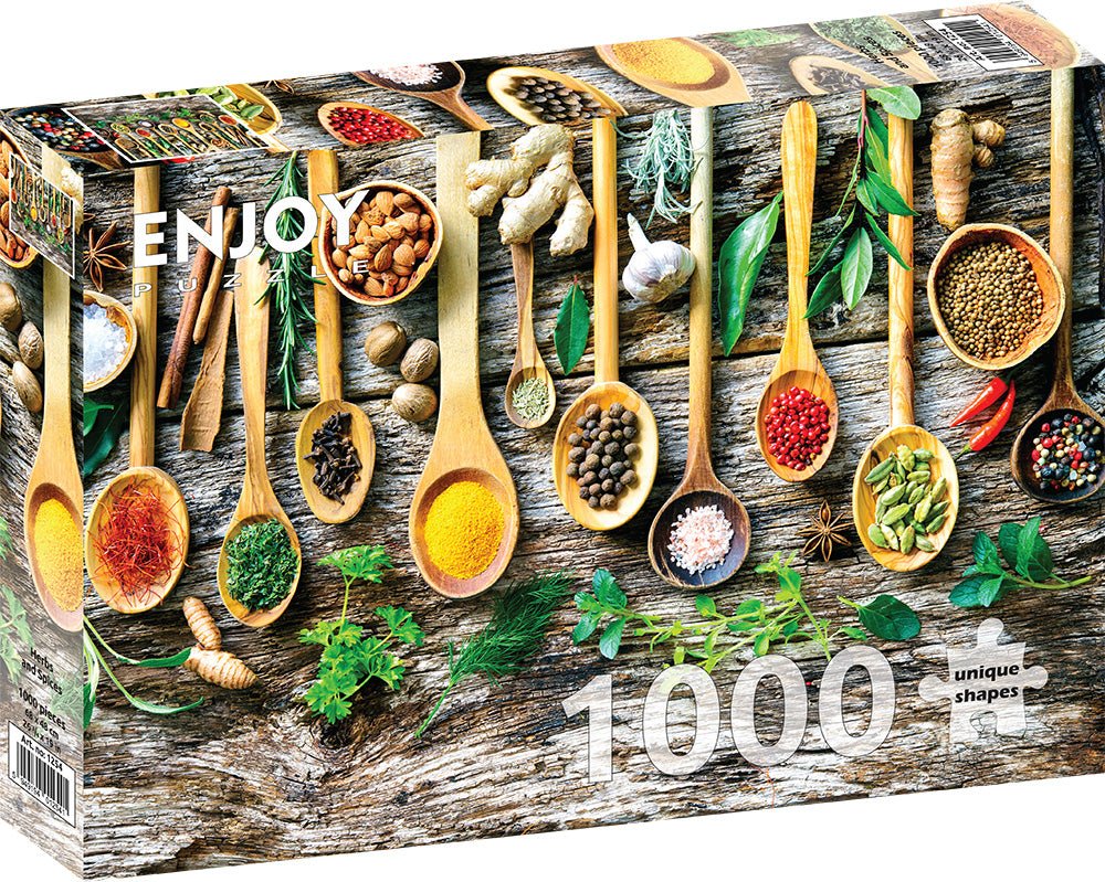 Fűszerek és Gyógynövények Enjoy 1000 darabos kirakó puzzle (EN - 1254) - puzzlegarden