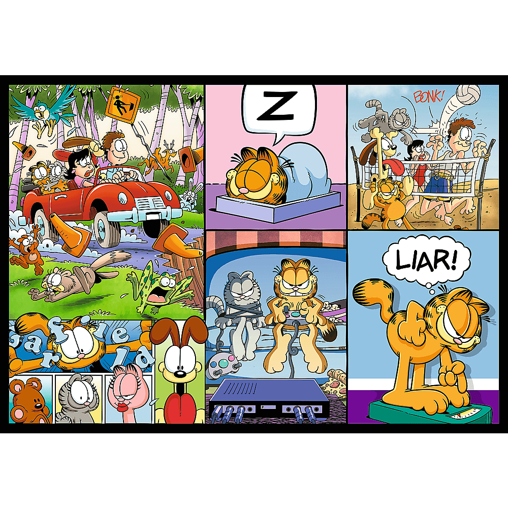 Garfield utálja a hétfőt - 4x250 Trefl 250 darabos kirakó puzzle (TR - 13344) - puzzlegarden