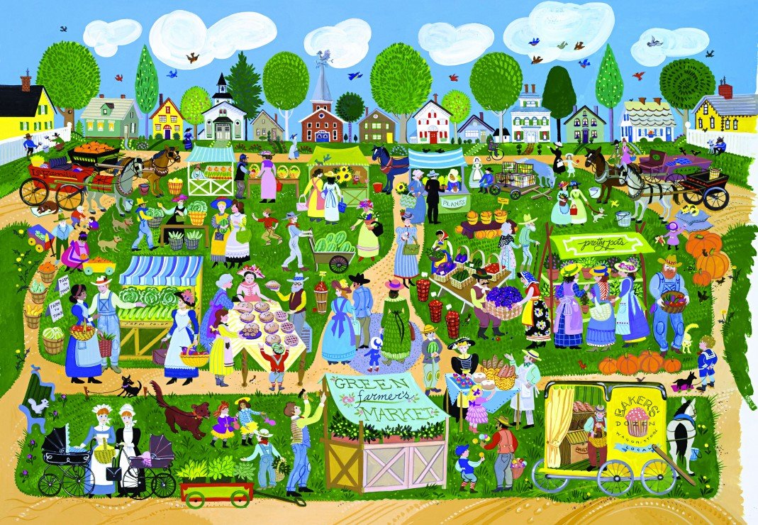 Gazda Vásár Alipson 1000 darabos kirakó puzzle (AL - 50119) - puzzlegarden