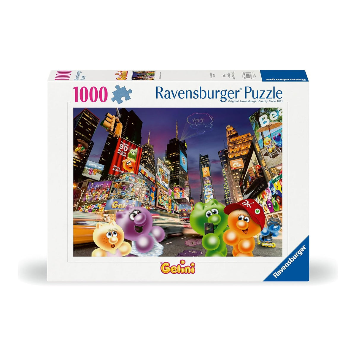 Gelini - Zselémanók a Times Square - en Ravensburger 1000 darabos kirakó puzzle (RA-12000575) - puzzlegarden