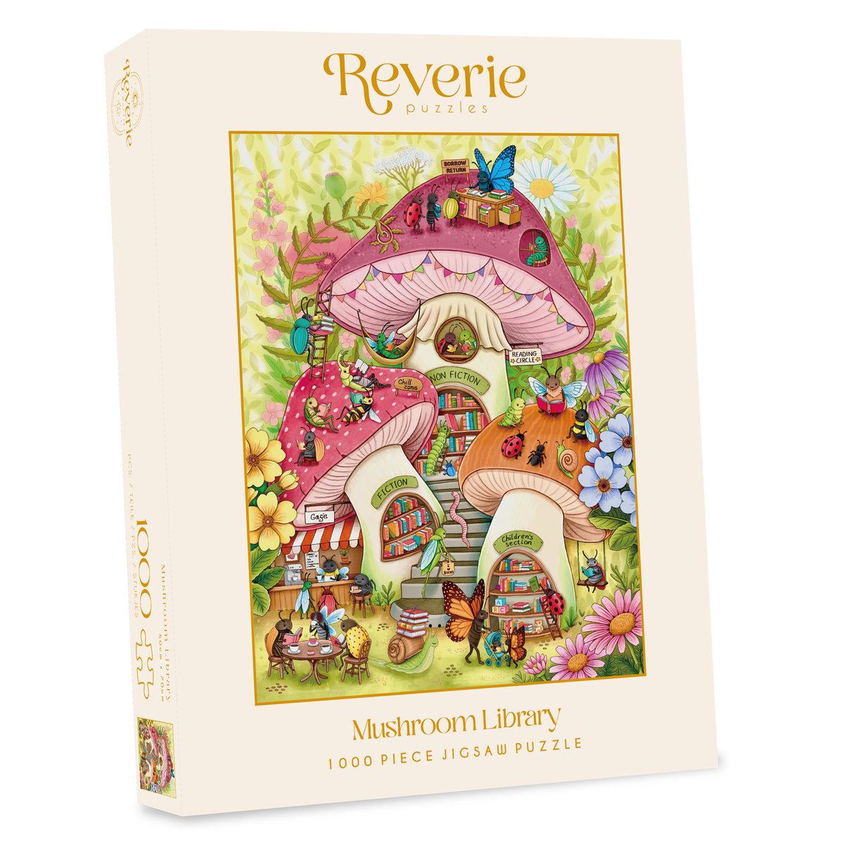 Gombakönyvtár Reverie 1000 darabos kirakó puzzle (RE-ML1000RS) - puzzlegarden