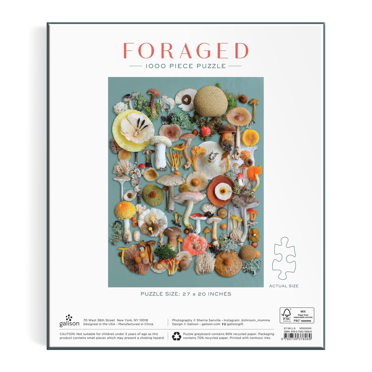 Gombászkodás Galison 1000 darabos kirakó puzzle (GA - 9780735376069) - puzzlegarden