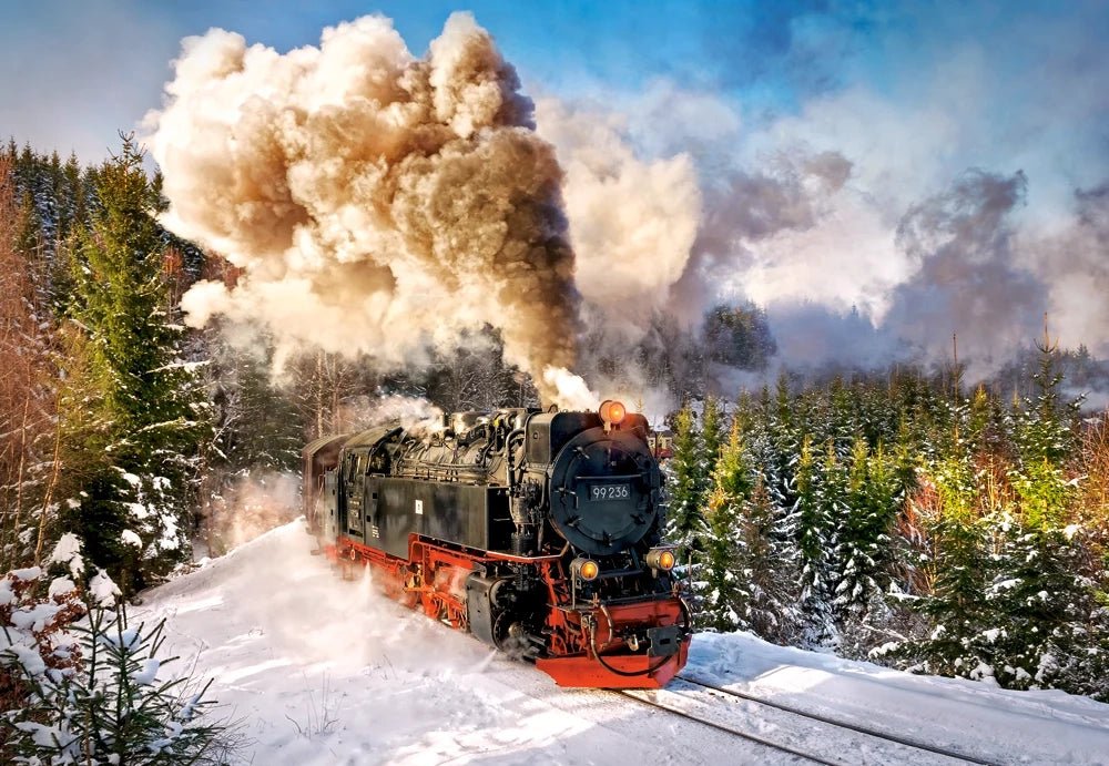 Gőzmozdony Castorland 1000 darabos kirakó puzzle (C - 103409) - puzzlegarden