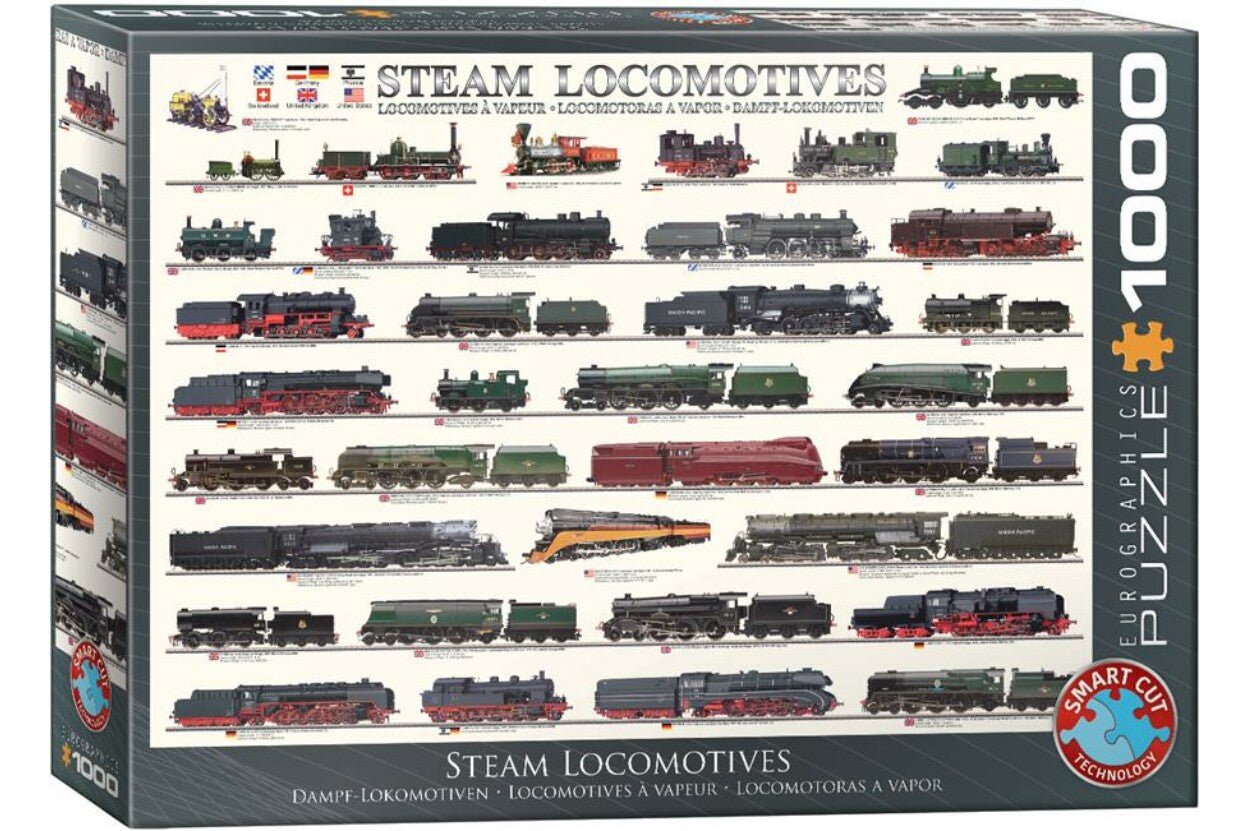 Gőzmozdonyok EuroGraphics 1000 darabos kirakó puzzle (EUR - 6000 - 0090) - puzzlegarden