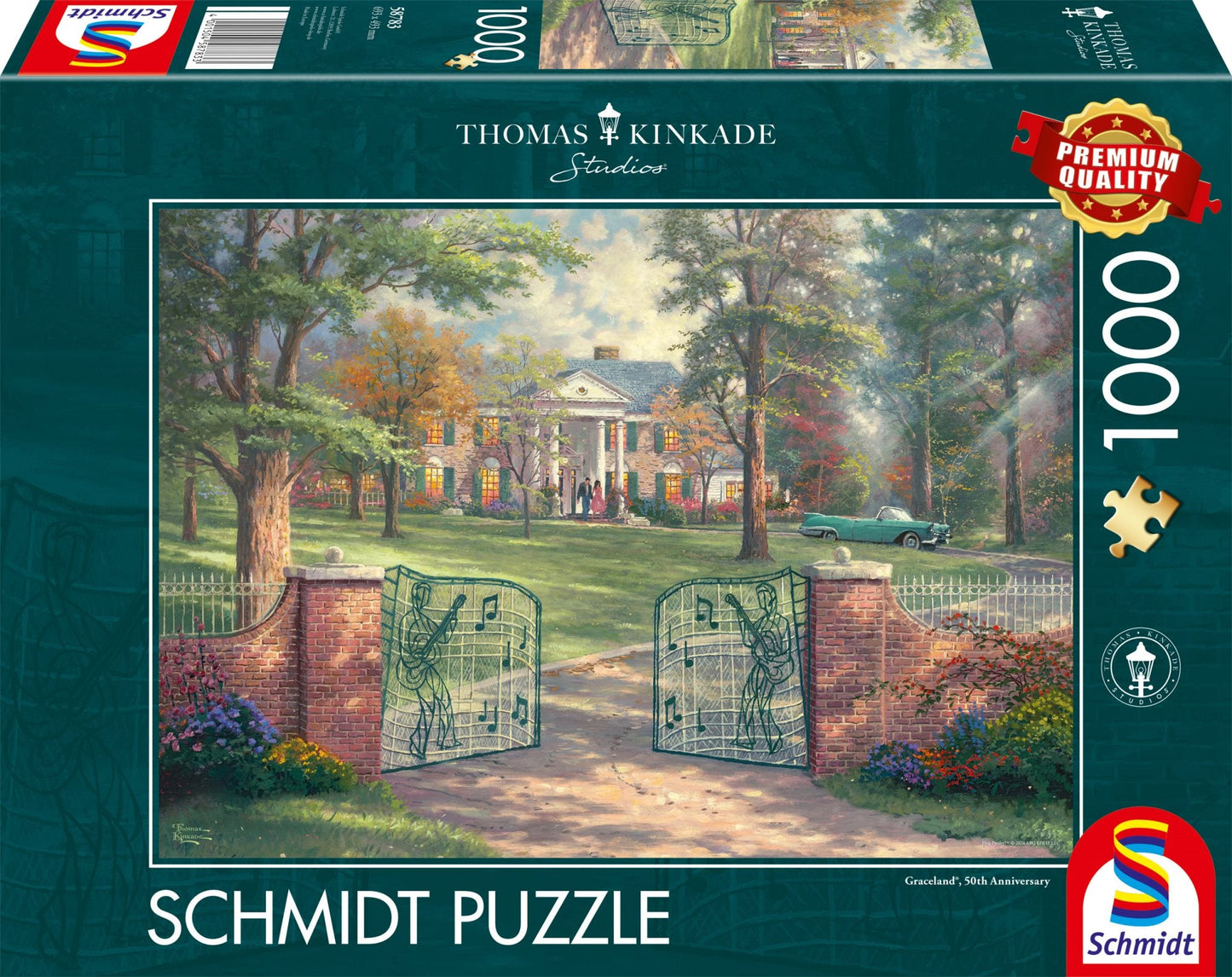 Graceland 50. Évforduló Schmidt Spiele 1000 darabos kirakó puzzle (SCH - 58738) - puzzlegarden