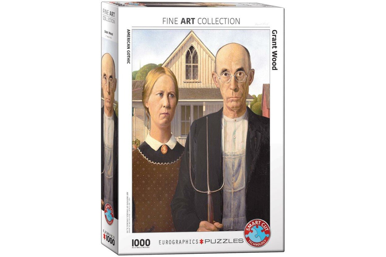Grant Wood - Amerikai gótika EuroGraphics 1000 darabos kirakó puzzle (EUR - 6000 - 5479) - puzzlegarden