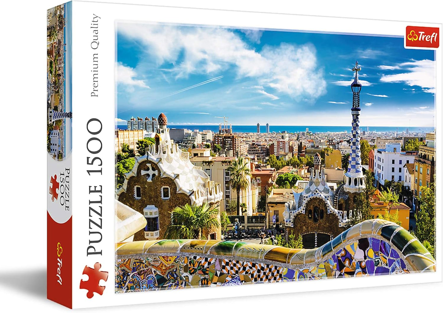 Güell Park - Barcelona, Spanyolország Trefl 1500 darabos kirakó puzzle (TR - 26147 5900511261479) - puzzlegarden