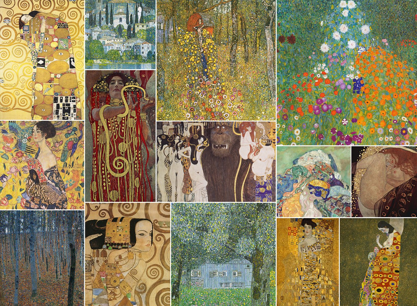 Gustav Klimt Kollázs Bluebird 6000 darabos kirakó puzzle (BB - 60156 - P) - puzzlegarden