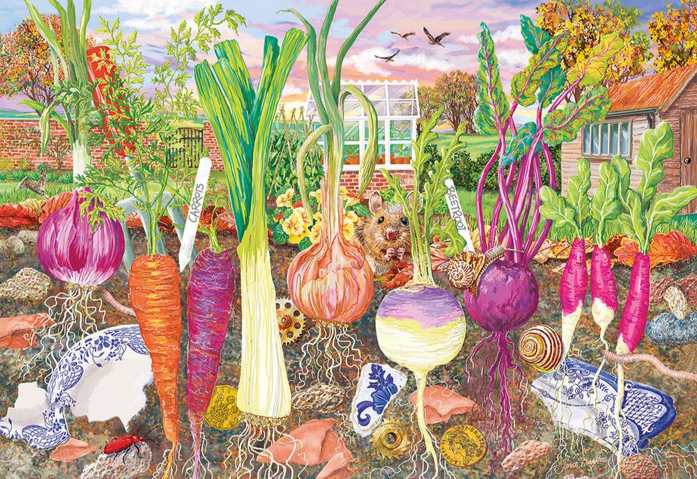 Gyökerek és hajtások - 4x500 Gibsons 500 darabos kirakó puzzle (G-G5066) - puzzlegarden