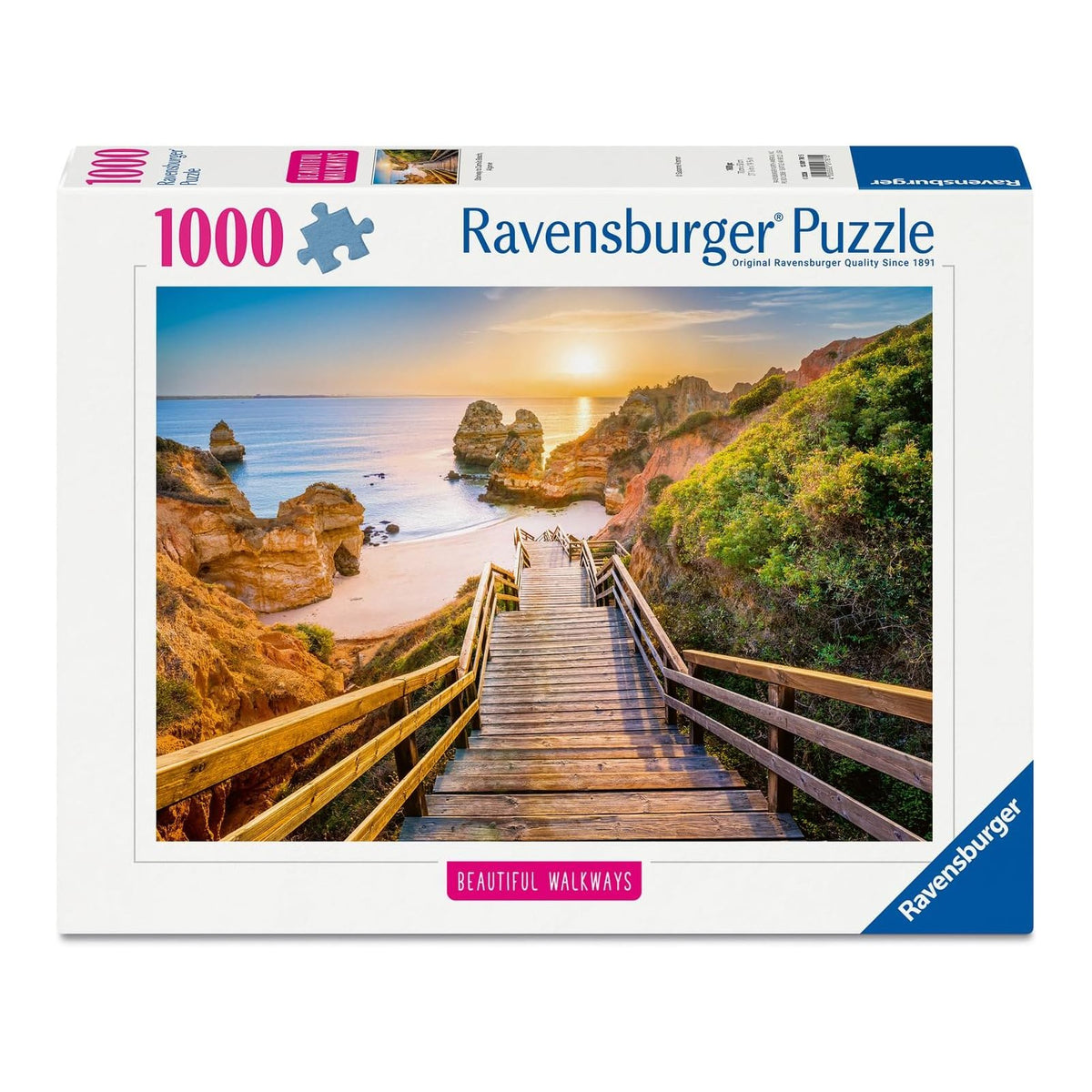 Gyönyörű Gyalogutak - Sétaút a Camilo - öböli parthoz, Portugália Ravensburger 1000 darabos kirakó puzzle (RA-12001761) - puzzlegarden