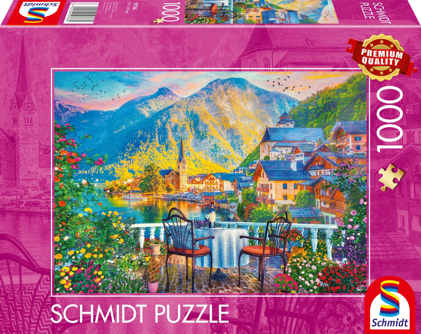 Gyönyörű Hallstatt Schmidt Spiele 1000 darabos kirakó puzzle (SCH - 59766) - puzzlegarden
