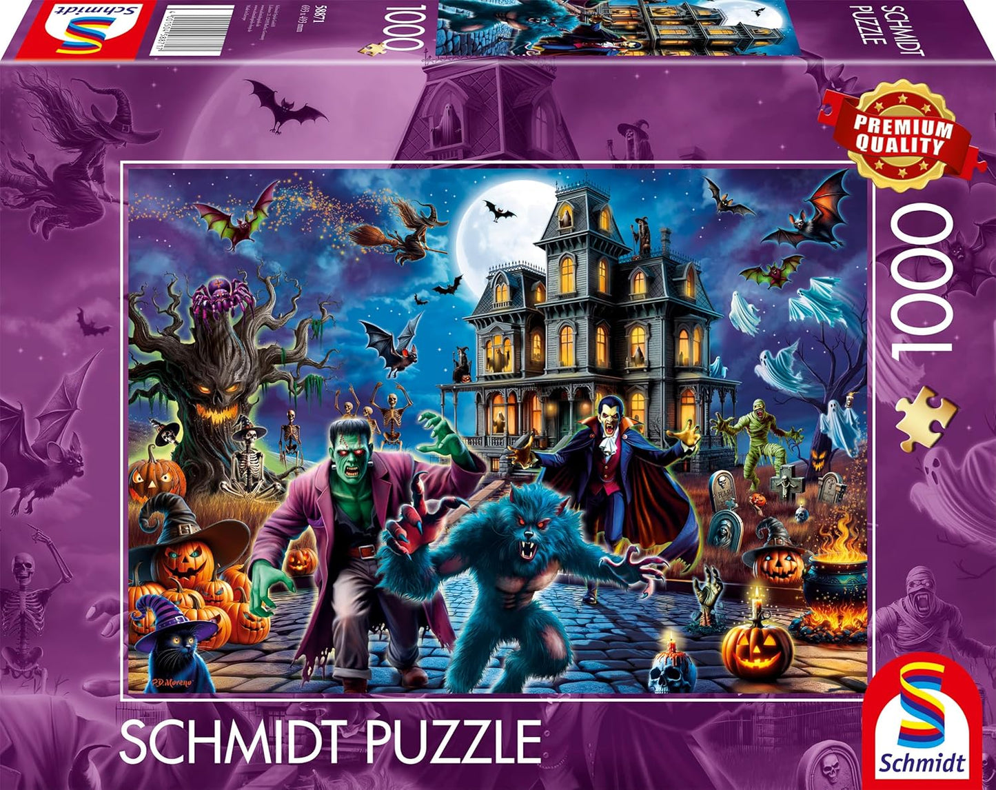 Halloween éjszakája Schmidt Spiele 1000 darabos kirakó puzzle (SCH - 58871) - puzzlegarden