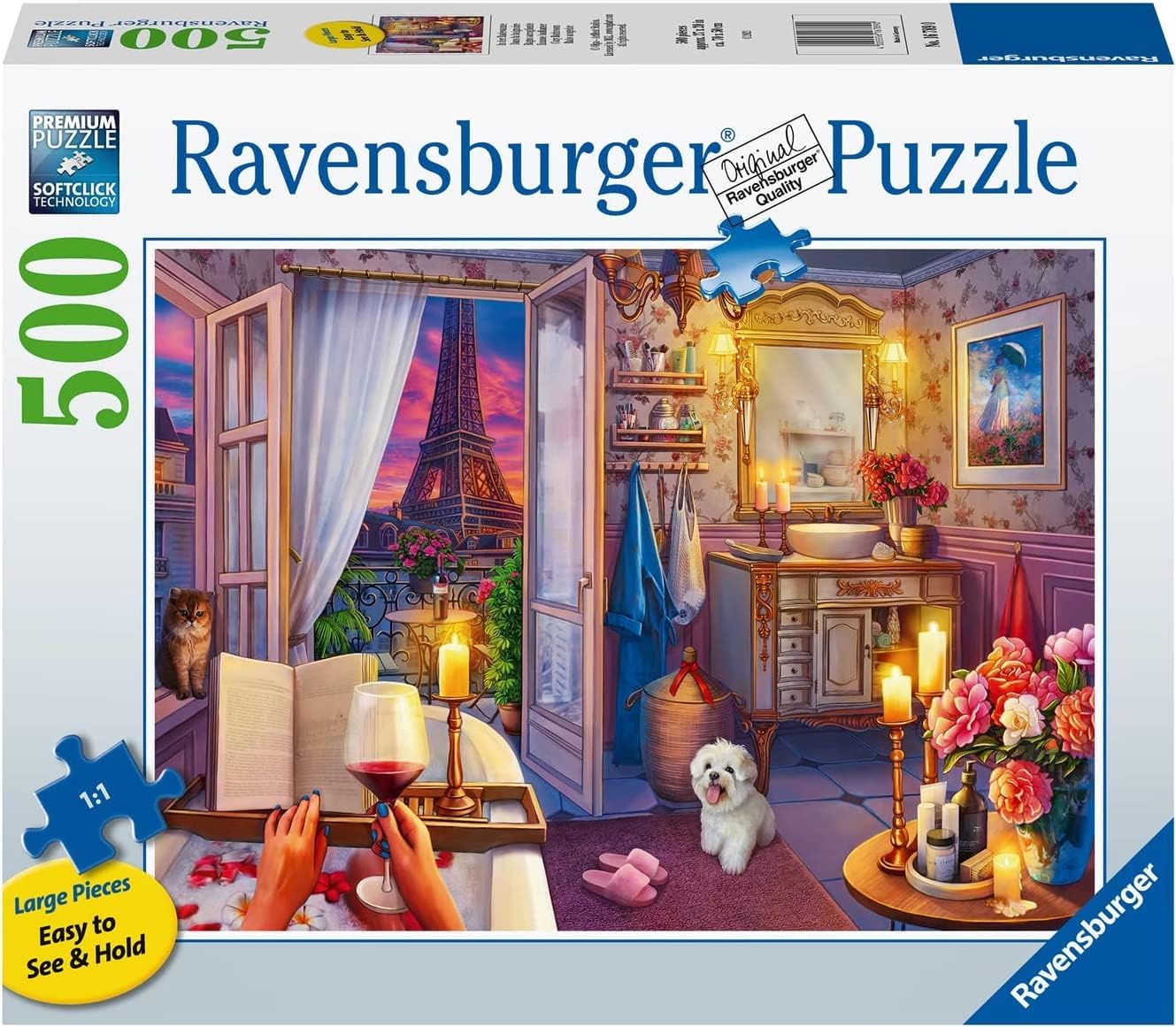 Hangulatos Fürdőszoba - XXL Ravensburger 500 darabos kirakó puzzle (RA - 16789) - puzzlegarden