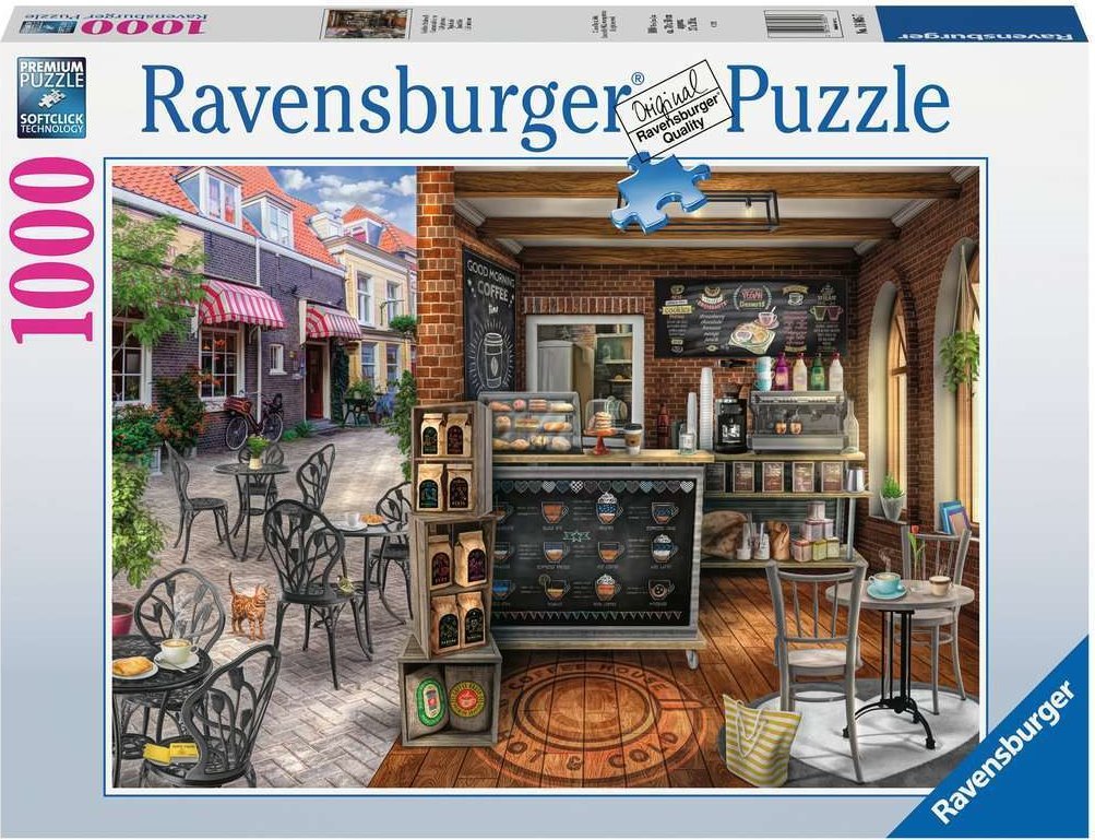Hangulatos Kávézó Ravensburger 1000 darabos kirakó puzzle (RA - 16805) - puzzlegarden