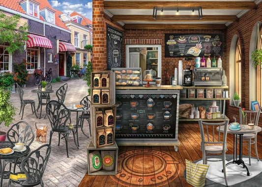 Hangulatos Kávézó Ravensburger 1000 darabos kirakó puzzle (RA - 16805) - puzzlegarden