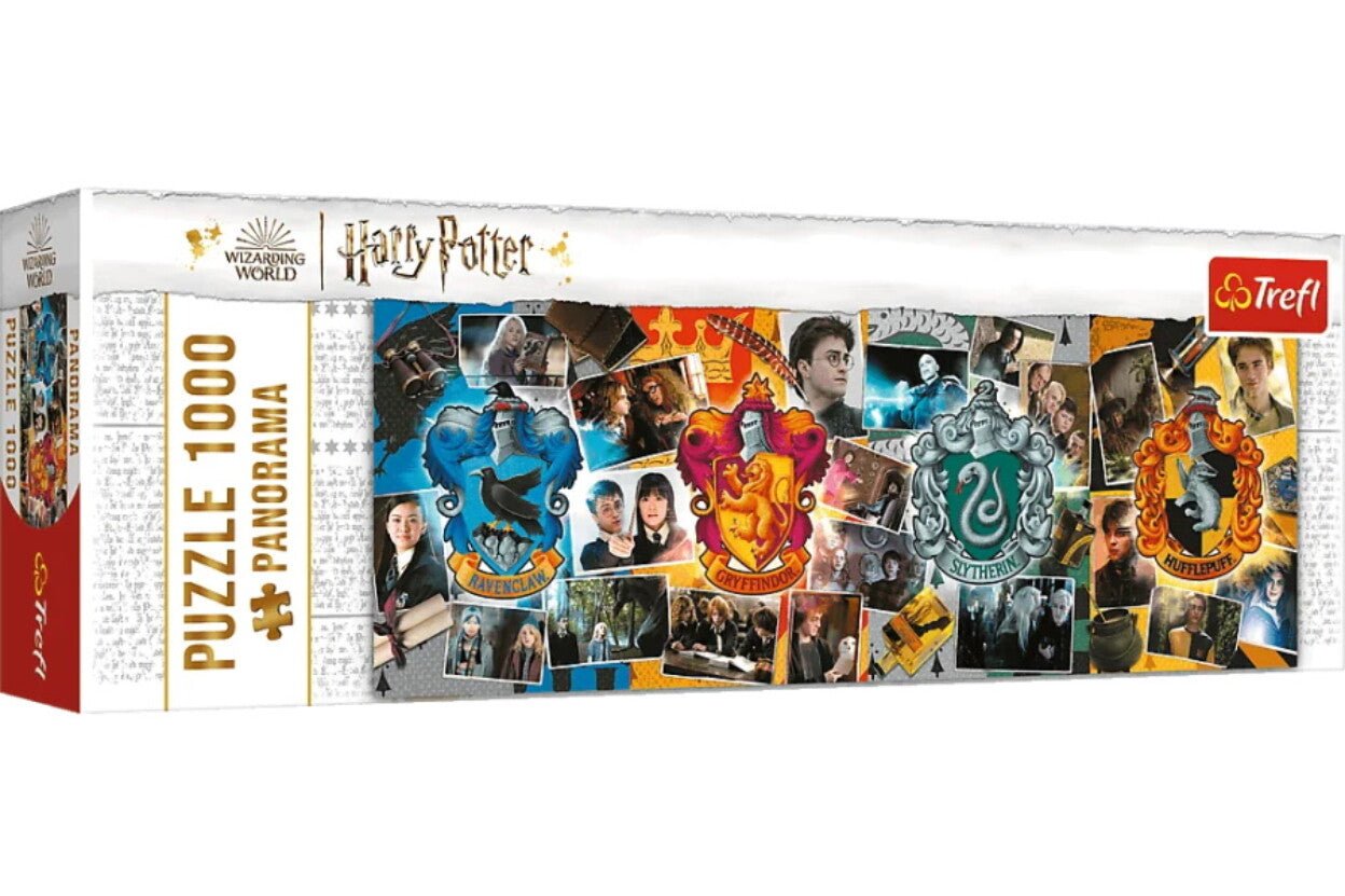 Harry Potter - A négy Roxforti ház - Panoráma Trefl 1000 darabos kirakó puzzle (TR - 29051) - puzzlegarden