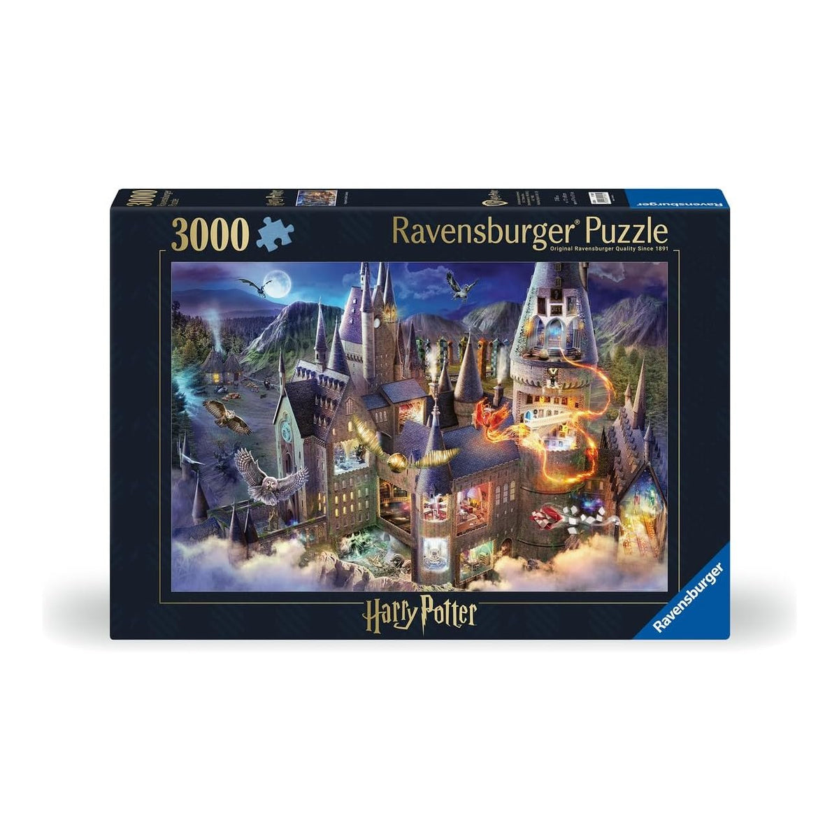 Harry Potter - Roxfort Kastély Metszet Ravensburger 3000 darabos kirakó puzzle (RA - 17561) - puzzlegarden